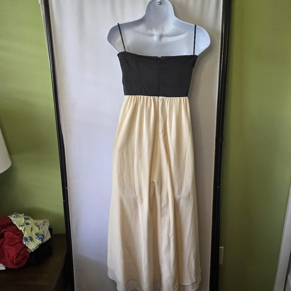 Forever 21 HI LO/HA Cream & Black Elegant Strapless Dress, NWT, Size S - Picture 4 of 11